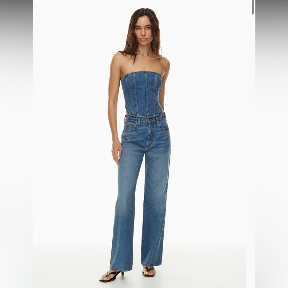 NWT- Aritzia Denim Forum The '90s Debbie Denim Bustier